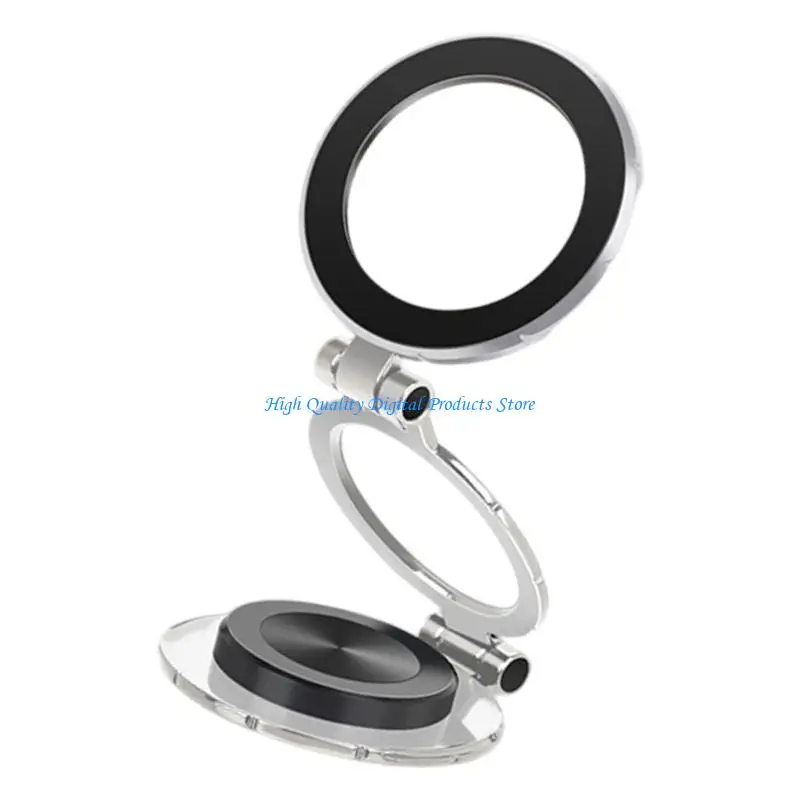 

U2JE Secure Cellphone Holder Bracket Rack Stand 360 Rotatable Strong Grip for Car Dashboard Space Saving Foldability