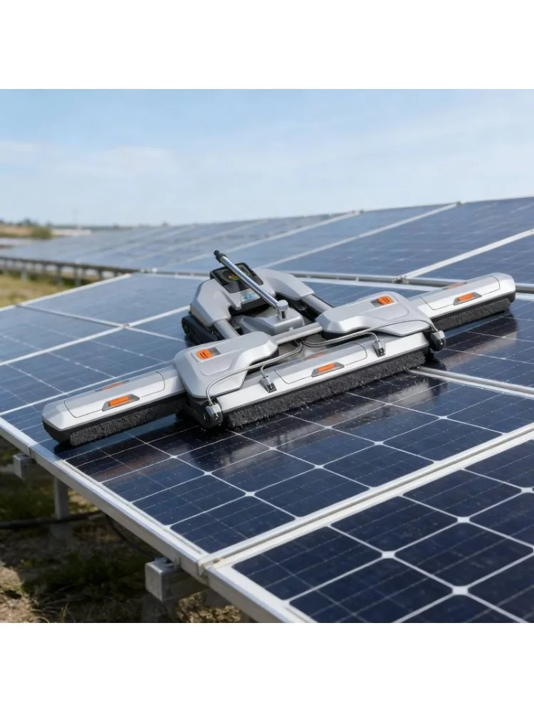 PV Power Station Automatic Clean Robot Solar Panel Scrubber for Photovoltaic Array Dust Removal Custom