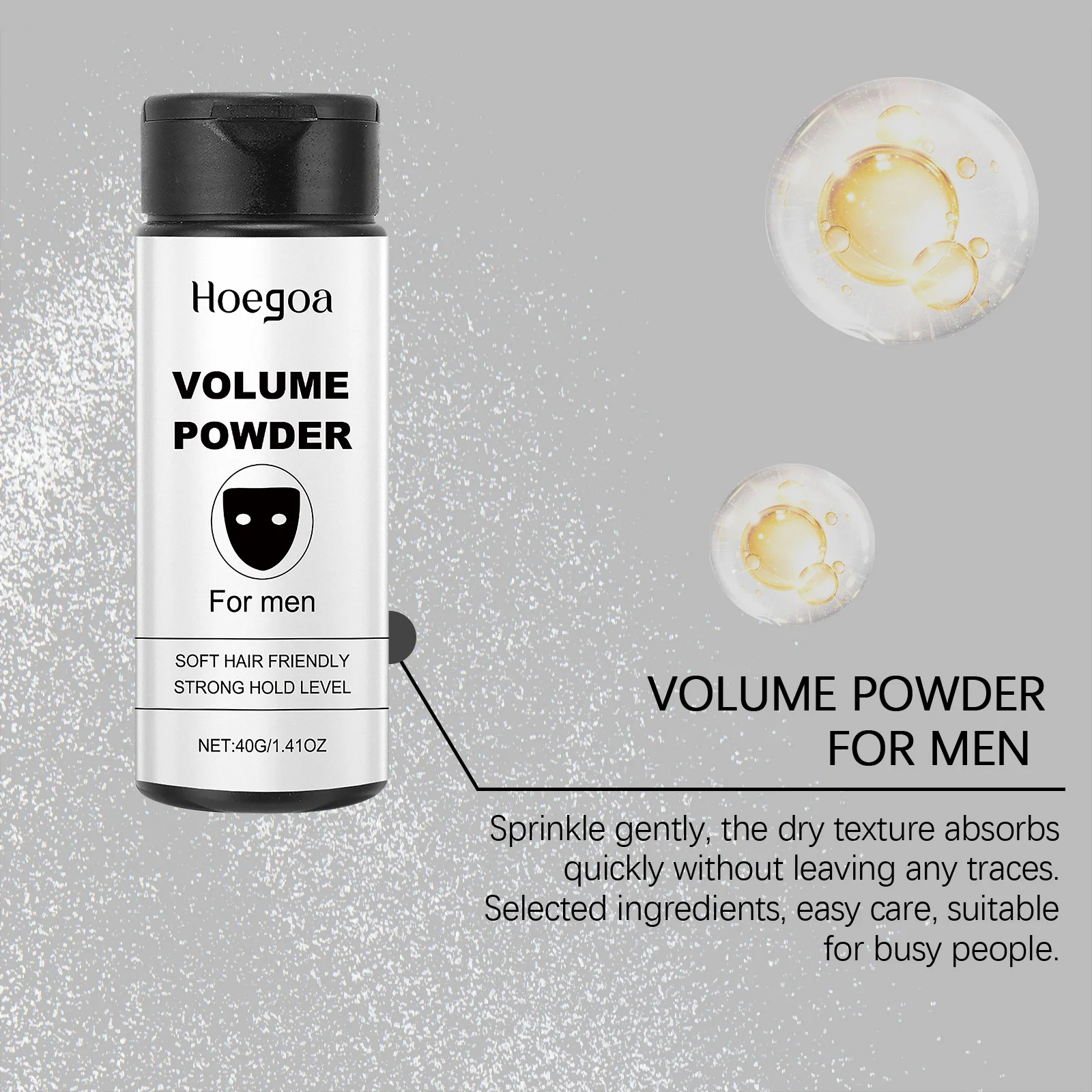 40G Volumizing Hair Powder For Men Long-Lasting Oil Control Fluffy Hair Styling Treatment Enhancer Salon Quality Volume Powder
