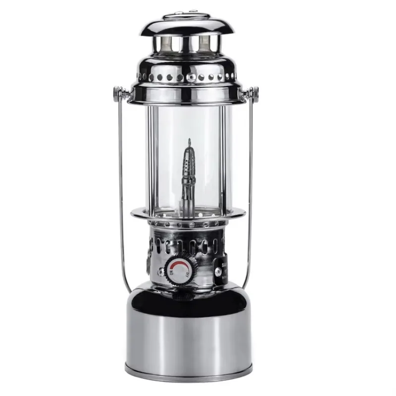 Outdoor Camping Light Gas Light Silver/Black