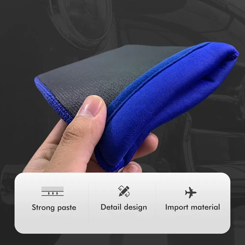 Soft Volcanic Mud Car Wash Magic Clay Bar Mitt Magic Mud Cloth Blue Car Clay Cloth Microfiber Sponge Pad Car