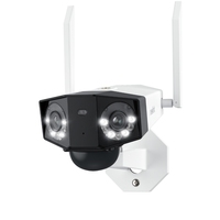 Reolink Dual Lens 4K 8MP WiFi Security Camera Wireless Outdoor Battery/Solar Surveillance Camera 180° Panoramic View 2 Way Audio