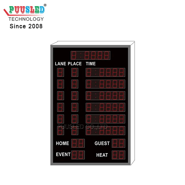 Indoor Led Electronic Digital Sports Scoreboard Led Swimming Score Board Led Swimming Pool Digital Scoreboard