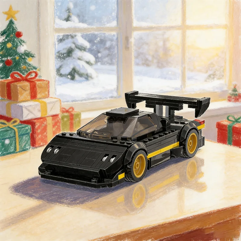 

254pcs MOC City Champions Pagani Zonda R Model Building Blocks Construction Idea Christmas Gifts Toys DIY Education