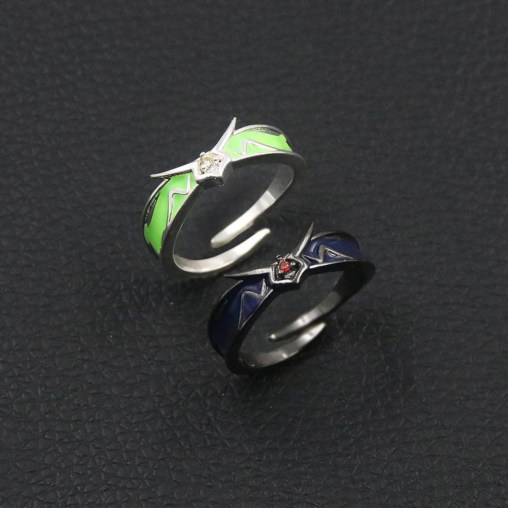 Code Geass Unisex Lelouch Suzaku Couple Ring Set Best Friend Rivals Anime Collectible Cosplay Prop For Hallween Party