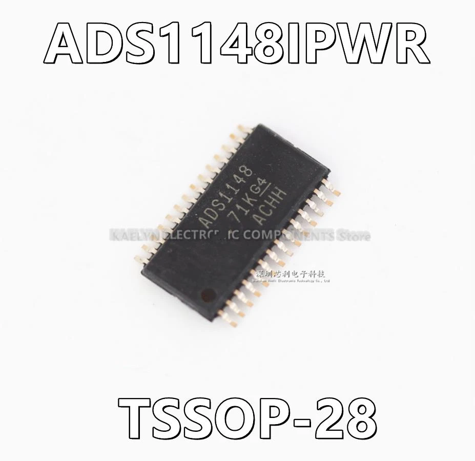 

5Pcs/lot ADS1148IPWR ADS1148 16 Bit Analog to Digital Converter 4, 7 Input 1 Sigma-Delta 28-TSSOP