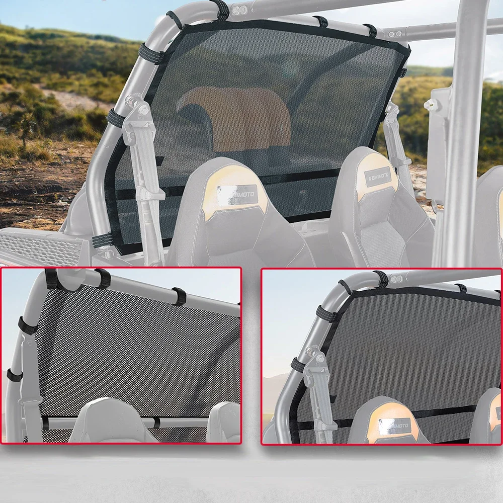 

UTV Mesh Net Soft Ventilated Window Sun Protection Compatible with Polaris RZR XP1000 /XP 4 1000 /XP 4 Turbo 2014-2022 2023