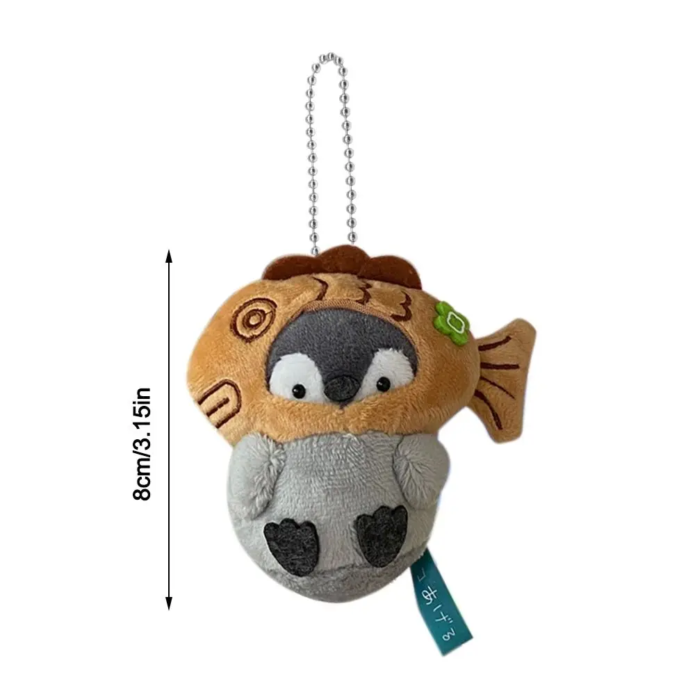 Creative Plush Positive Energy Penguin Pendant Cartoon Hanging Ornament Penguin Doll Keychain Backpack Key Chain Bag Accessories