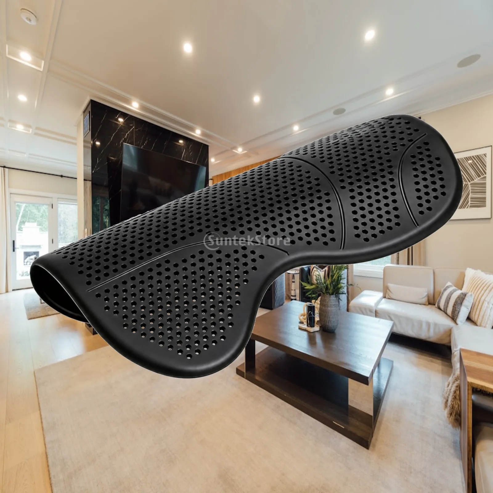 Horse Riding Saddle Pad TPE Silicone Breathable Cushion Contoured Shape for Secure Fit During Training