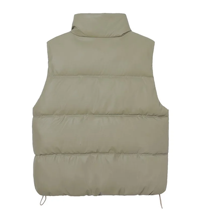 Petit manteau de glaçure rembourré en fibre de coton pour femme, col montant assressenti, court, chaud, automne, hiver, nouveau, 2024, 100