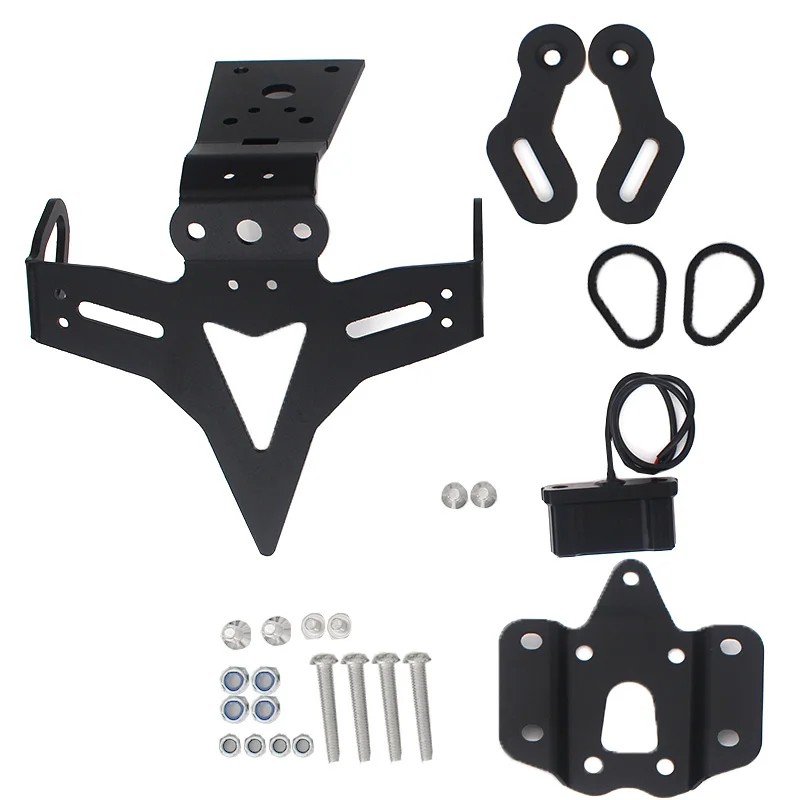 MT-07 2024 Motorcycle License Plate Holder Rear Tail Tidy Fender Eliminator Kit Bracket For YAMAHA MT07 MT 07 FZ-07 2013-2023 image 6