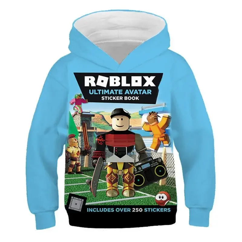 2025 Roblox kid Hoodie Boys Game Sports Pullover Child Cartoon Short sleeve top 3D Print Casual Street Harajuku Clothes #2