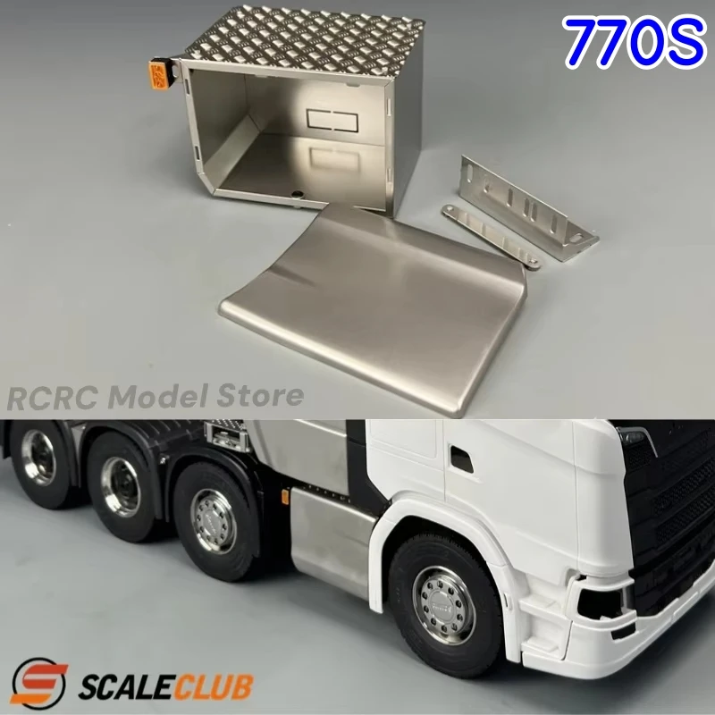 770S 1/14 RC Toy Truck Exhaust Unit Box For Tamiya RC 1/14 Tractor Truck 770S Trailer Parts Accessories SCALECLUB PQG-770S-1