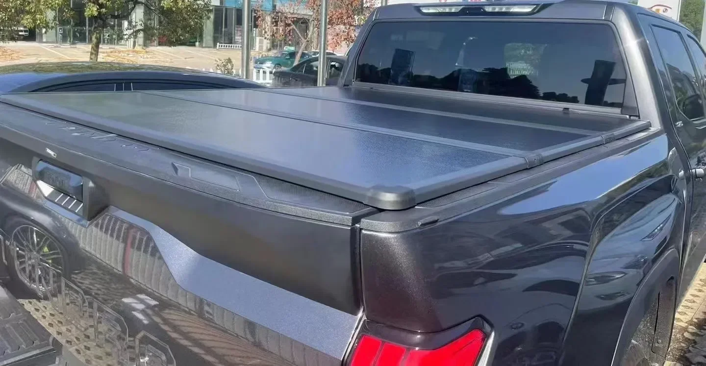 Aluminum Hard Retractable Truck Pickup Bed Cover Manual Tonneau Cover for toyota tundra  Tacoma