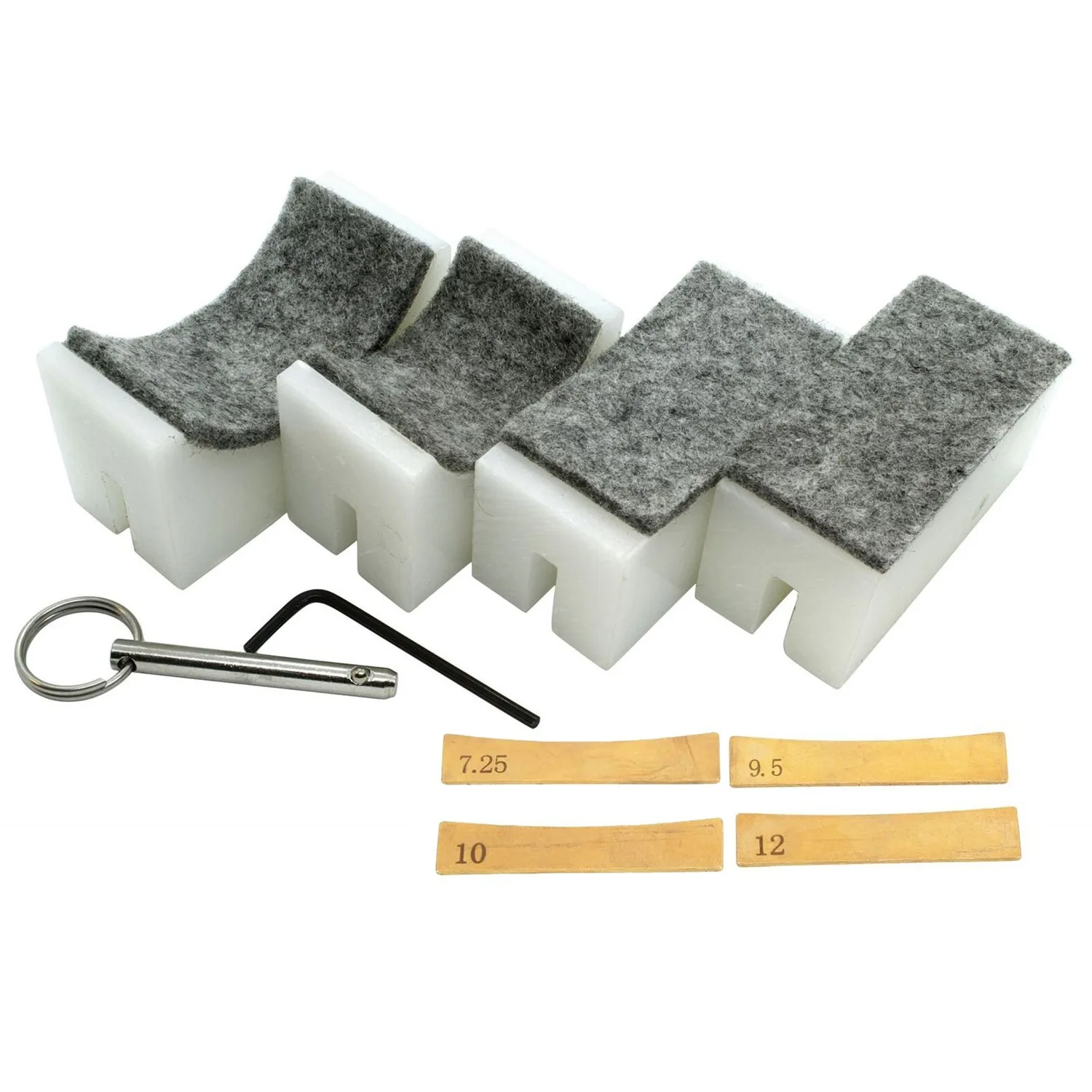 Guitar Thread Replacement and Installation Tool Handheld Guitar Thread Pressing Machine Fixture with 4 Radius Insertions