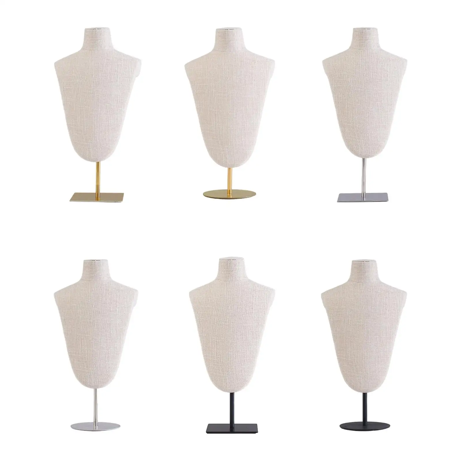 Necklace Display Stand Jewelry Chain Organizer Necklace Display Mannequin for Business Showroom Shelves Dresser Selling Trade