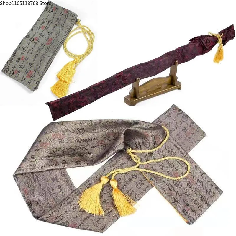 

Сумка для мечей из шелкового материала, прочный легкий портативный контейнер для хранения продуктов для боевых искусств, сумка для самурая, держатель для тай-чи