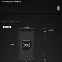 Wireless Car Charger,10W For Qi Fast Charging Non-Slip Shockproof Silicone Pad Mat Phone Holder Mount For Iphone 12 /12 Pro
