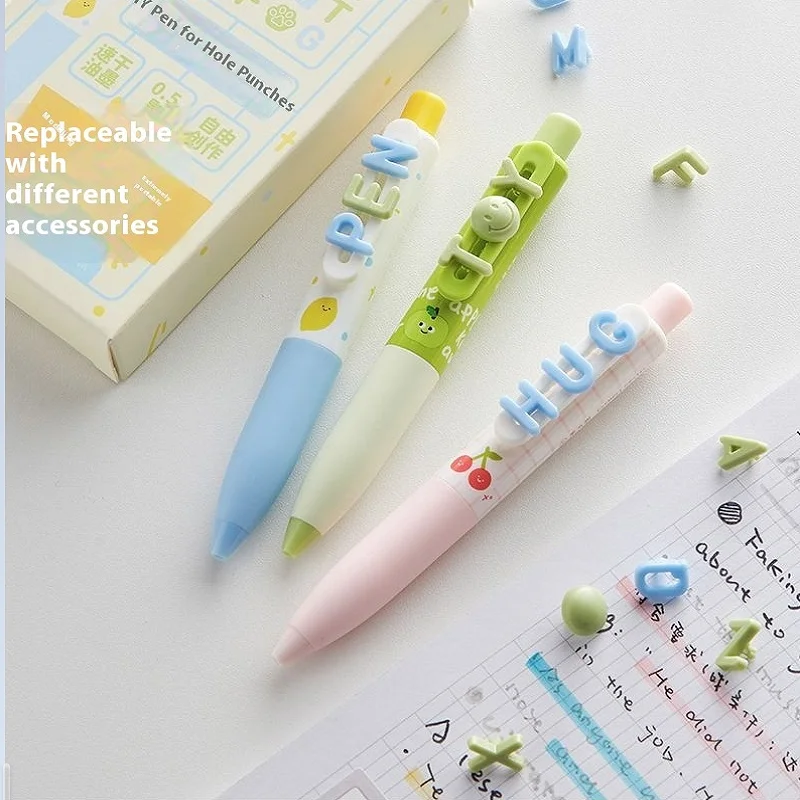 

Kawaii DIY ручка нейтрального давления портативный карман 0,5 мм черная быстросохнущая шариковая ручка студенческие бесплатные комбинированные канцелярские принадлежности