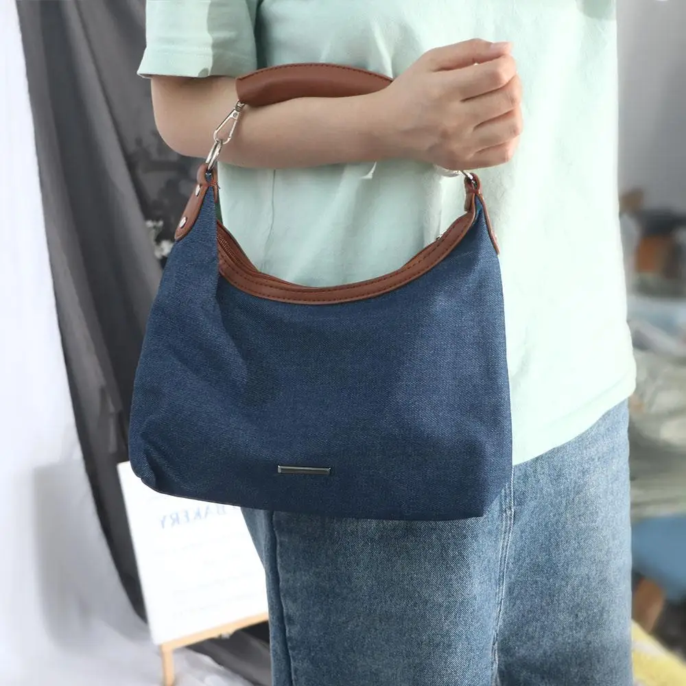 Sac à Main en Denim Bleu pour Femme, Cadeaux d'Anniversaire, Grande Capacité