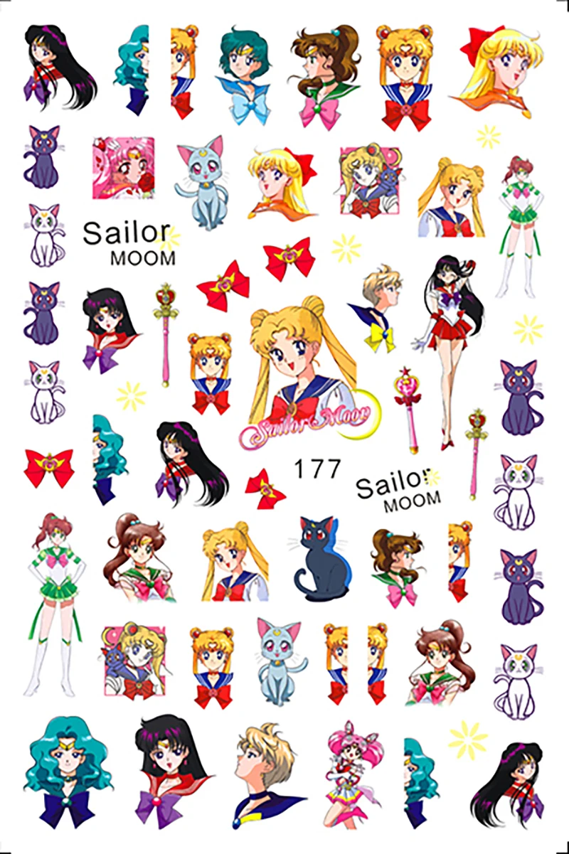 Disney-pegatinas de dibujos animados para uñas de chica hermosa, decoración de Arte de uñas, Mickey Mouse, Snoopy Stitch, pegatinas 3D, suministros