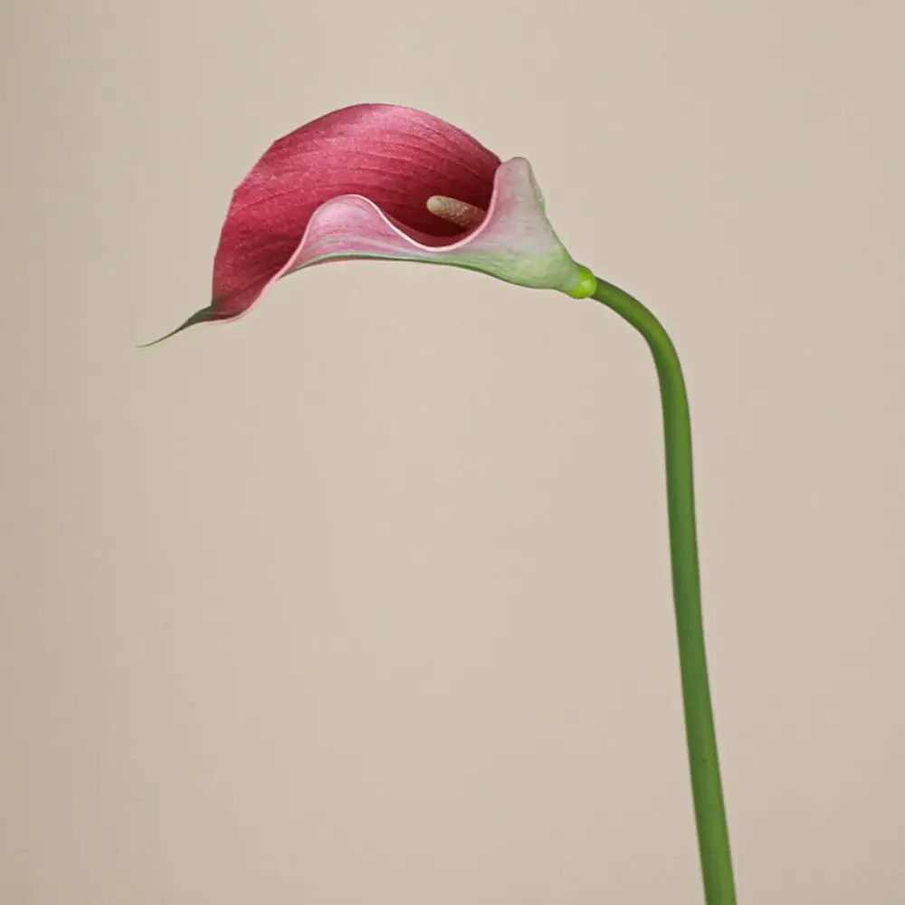 3pcs 50cm Artificial Calla Flower EVA Real Touch Simulation Sea Taro Flower Handmade Faux Flower Bouquet Weddings Party Decor
