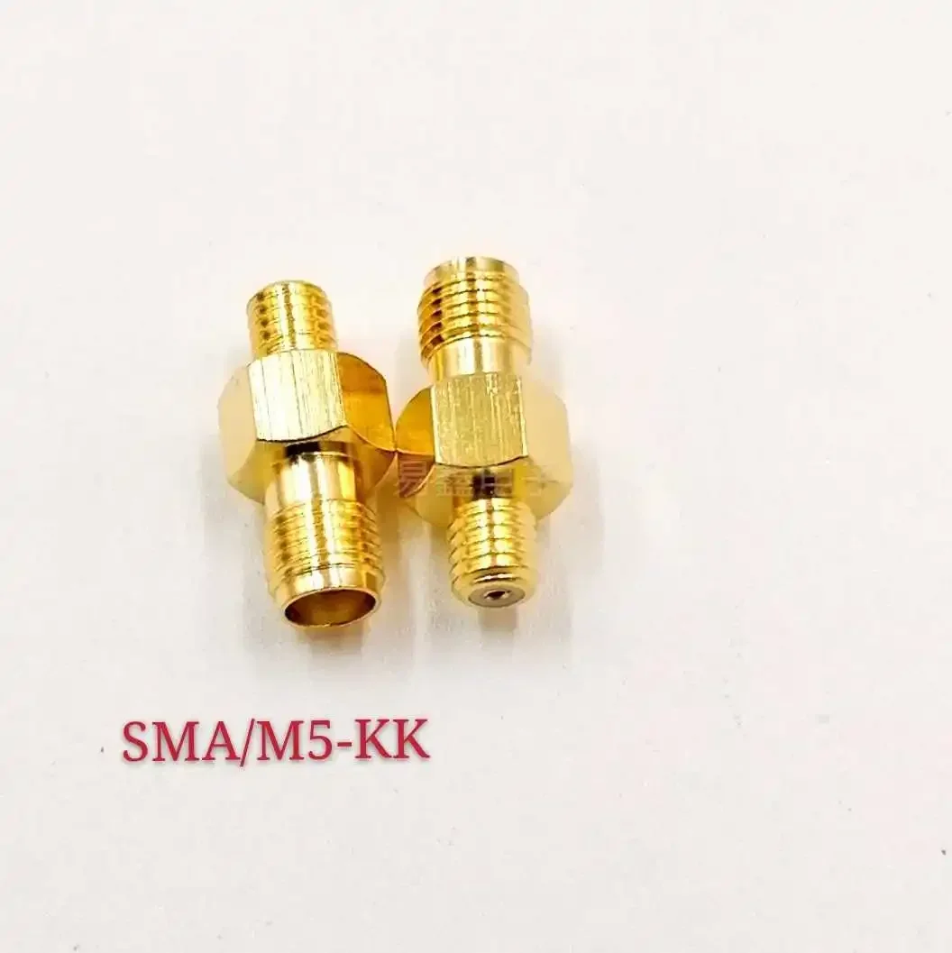 5pcs  SMA a M5-KK doppio connettore femmina sensore rilevatore di difetti ultrasonico SMA/L5 connettore dual way