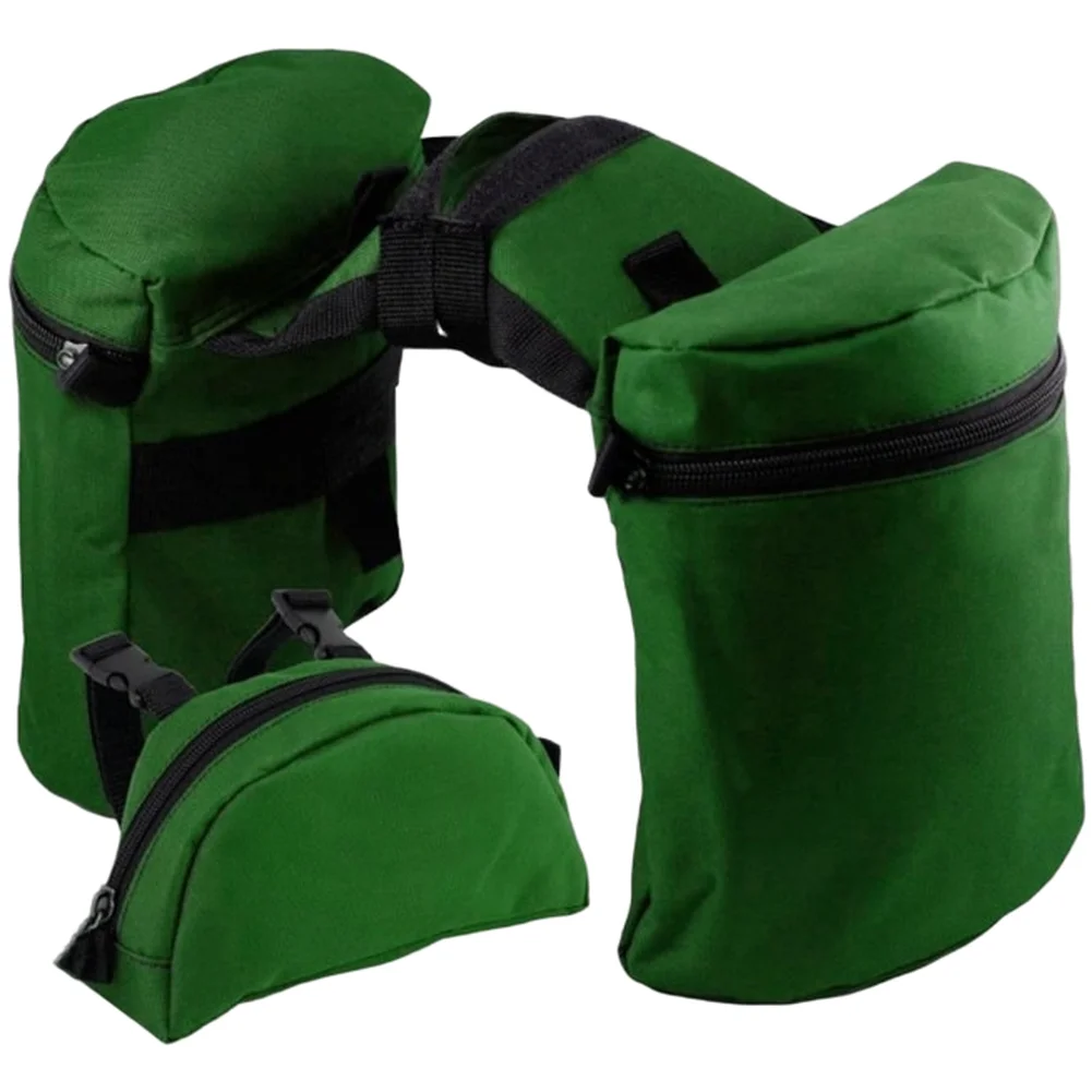 1 Pair Waterproof 600D Oxford Saddle Bag Set Dual Side Storage Pouches For Horse Riding Equipment Accessories Green Black Brown