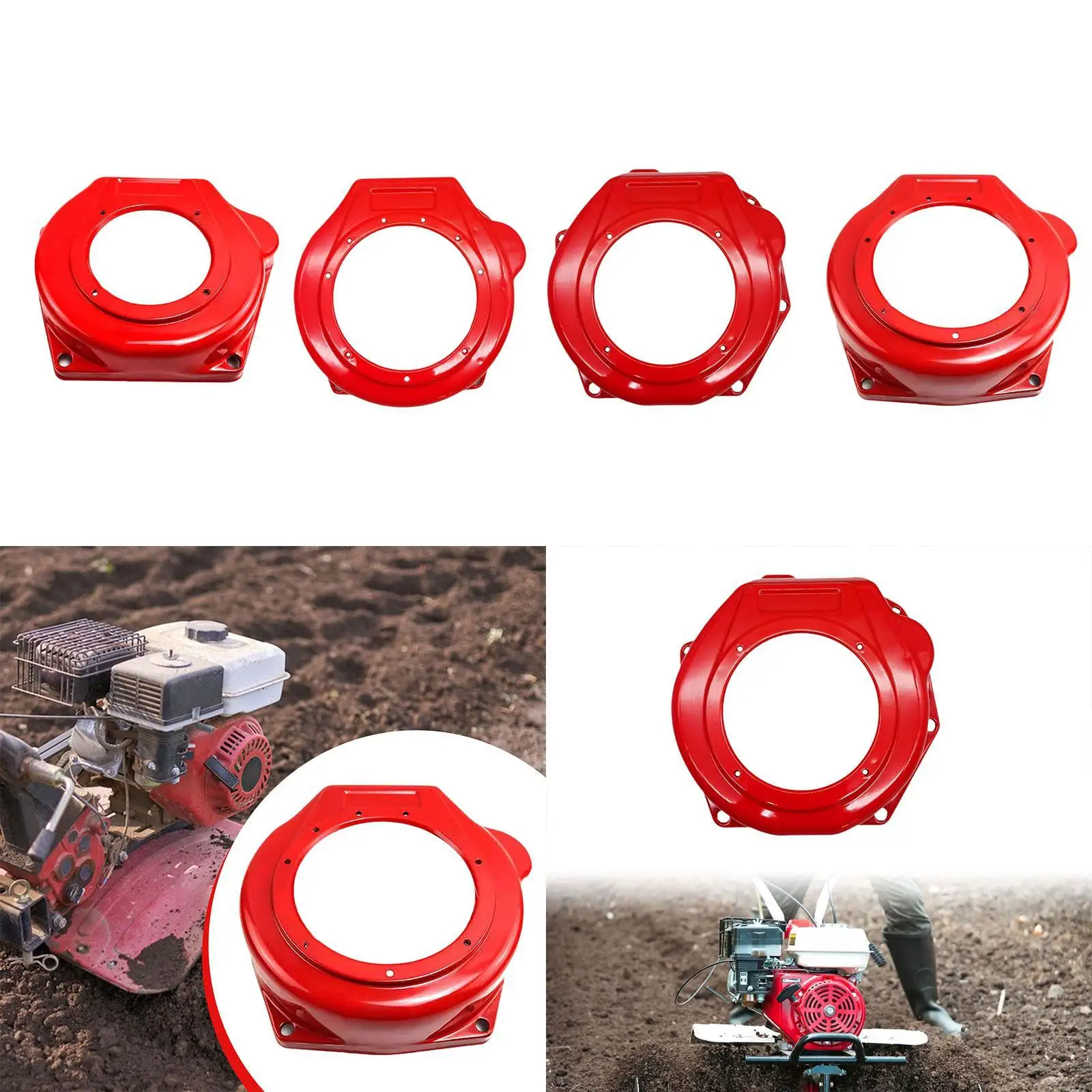 Pull Starter Fan Cover Engine Generator Metal Easy Installation Suitable