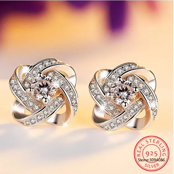 Luxury 5.6ct Round Created Alexandrite Sapphire 925 Sterling Silver Clover Stud Earrings for Woman Purple Gemstone Fine Jewelry