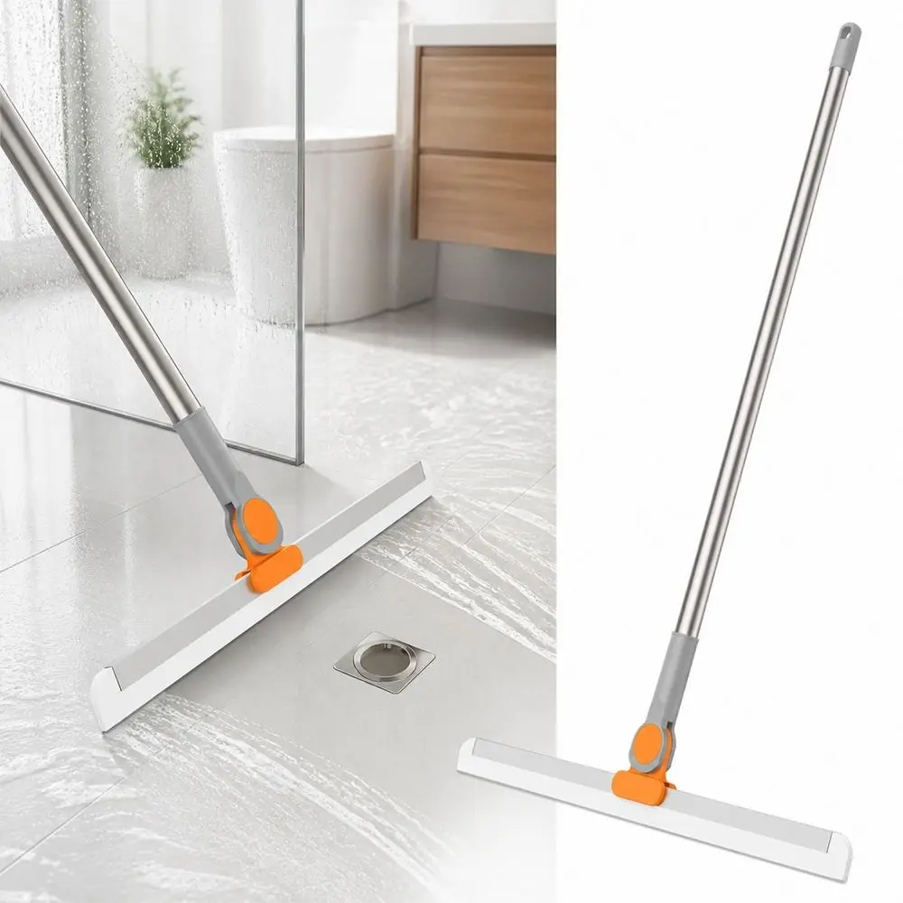 Silicone Floor Squeegee Multi-Surface Compatible Easy Clean Bathroom Water Wiper Multi Purpose Household Cleaning Tool