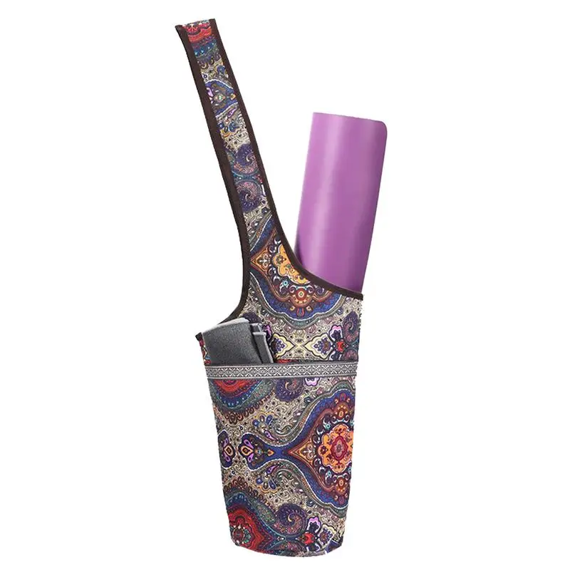 

Yoga Mat Tote Bag Yoga Fitness Mat Storage Bag With Pocket Fit Most Size Pads Shoulder Strap Pouch For Workout Organization For