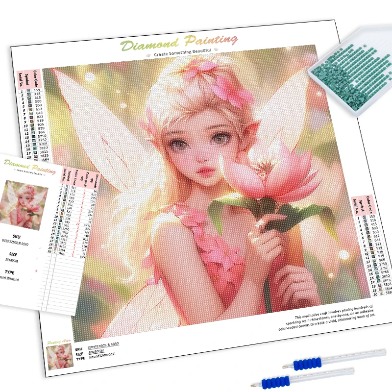 SDOYUNO 5D Diamond Painting Diy Crafts Needle Arts Craft Cross Stitch Kits Full Round Drill Girls Women Angel Diy Set Artwork De