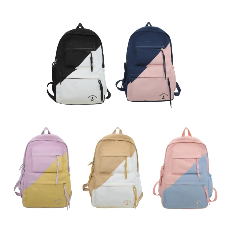 School Backpack Casual Nylon School Bag for Women Men Fashion Laptop Backpack Cool Female Book Bag Student Bags