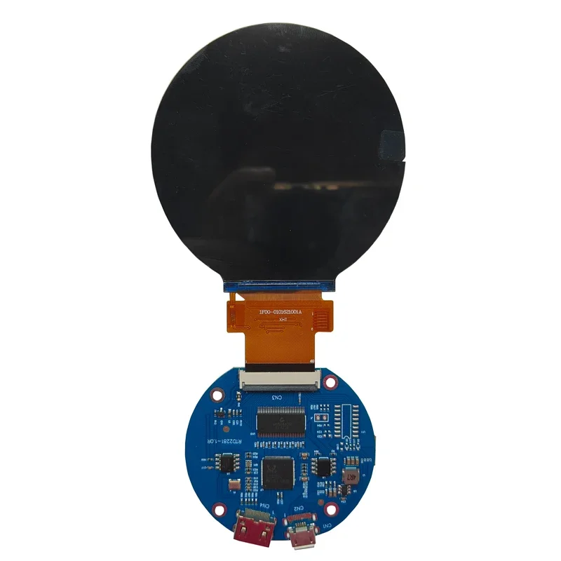 شاشة عرض IPS LCD دائرية مقاس 2.8 بوصة 480 * 480 شاشة ثانوية لمراقبة هيكل لوحة القيادة HDMI