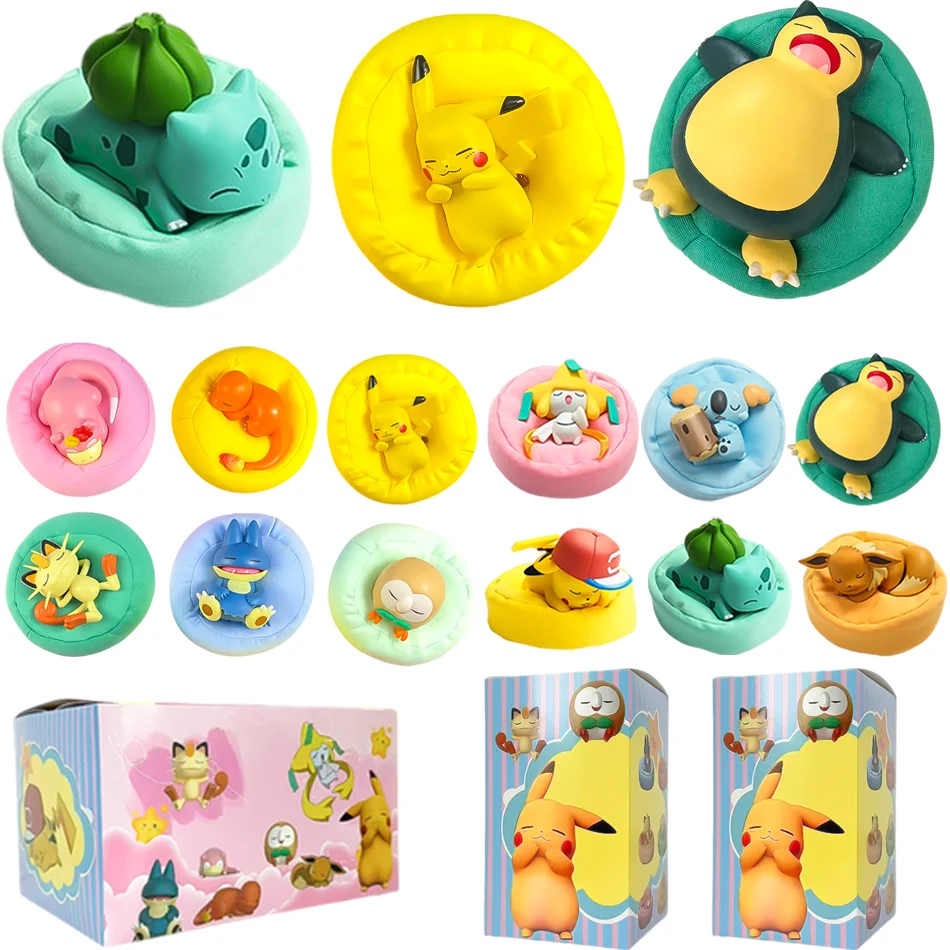 

Набор фигурок Покемонов (1-12 шт.) - Серия «Спящий Пикачу»: игрушки в позе сна для интерьера, подарок для друзей