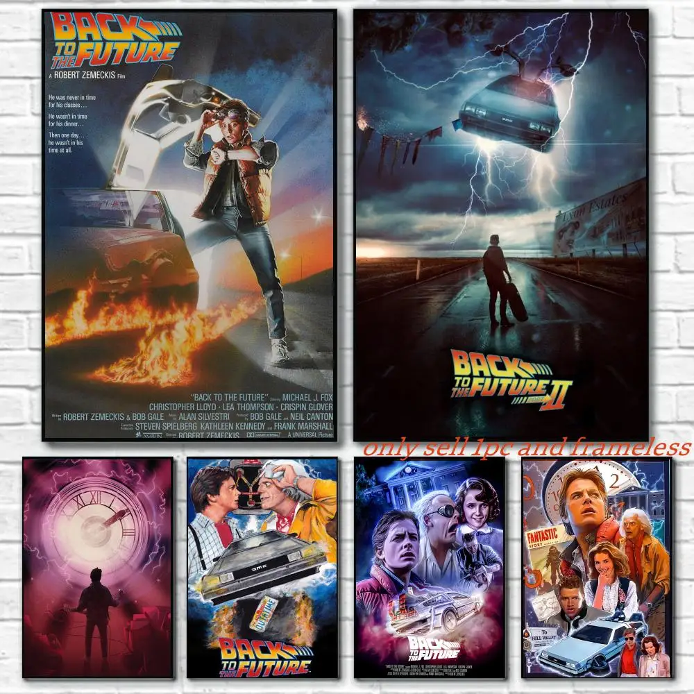 Science Fiction Comedy Movies Back to the Future-A Poster Wall art paintings are suitable for clubs living rooms and bedroom