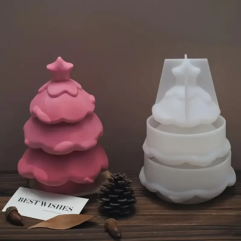 

3D силиконовые формы из смолы для рождественской елки — праздничный праздничный дизайн для поделок из воска своими руками, литья из эпоксидной смолы, проект моделирования из глины