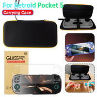 Protective Case RP5 Shockproof Travel Storage Bag Anti-scratch with Mesh Pocket for Retroid Pocket 5 Handheld Game Console Box