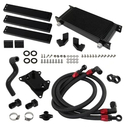 16 Row AN10 Oil Cooler Kit For VW Golf MK7 GTI Audi A3 S3 8V Skoda 2.0 EA888 GEN3