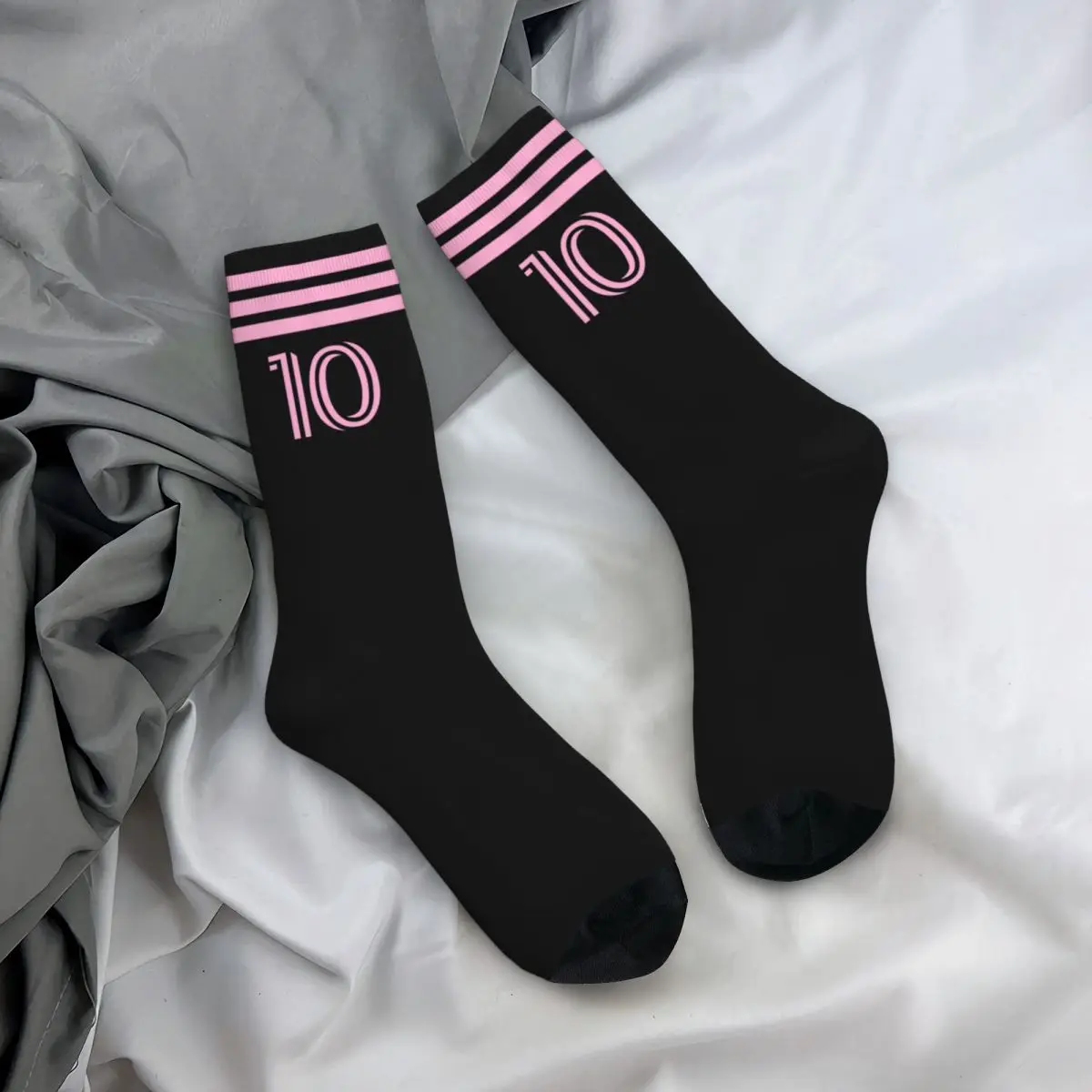 Cool Messied Miami Sports Soccer Socks Merch Messis Football Socks Middle Tube Stocking Gift for Him