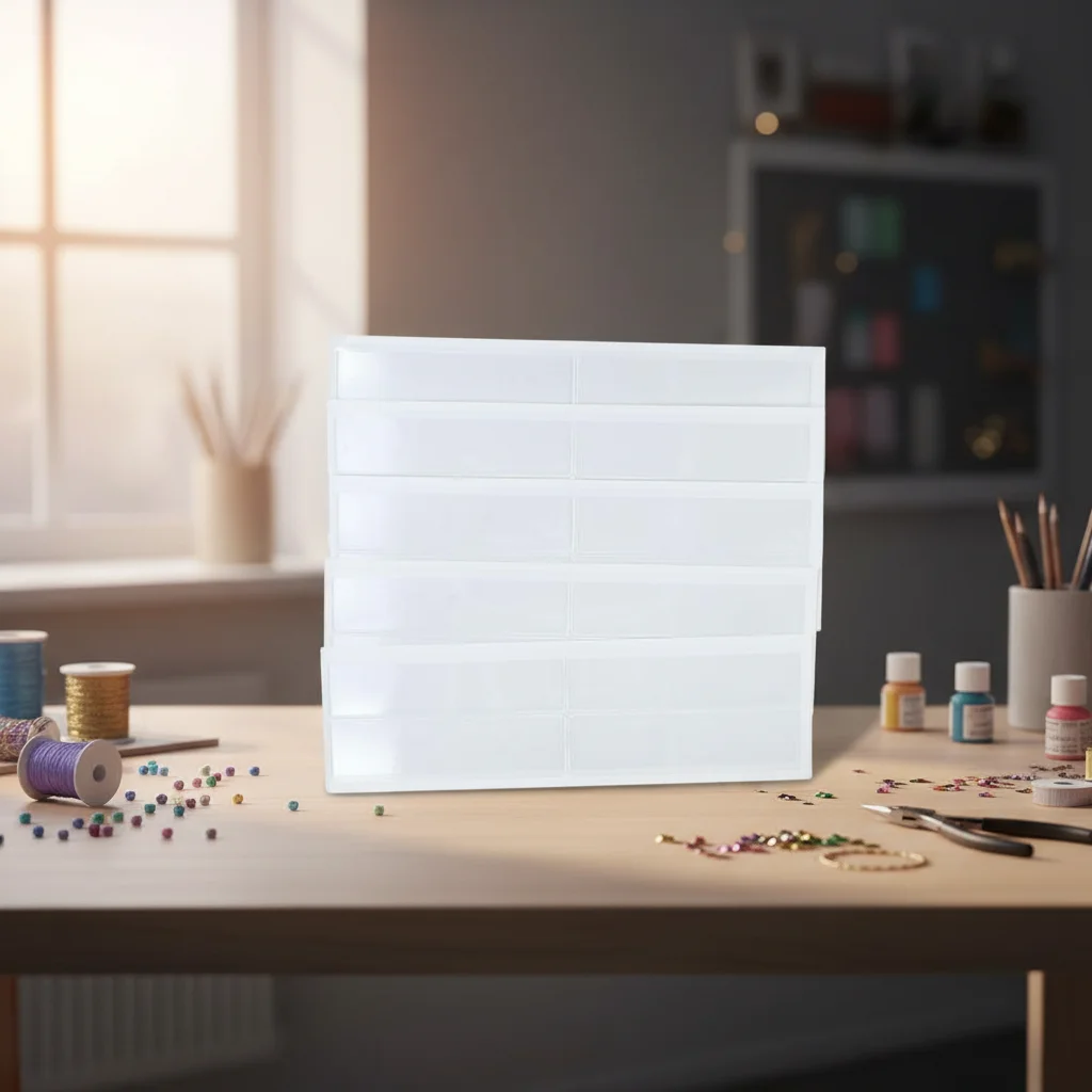 

20pcs Plastic Tag Pockets Small Clear Label Holders Self-Adhesive Transparent Index Card Pockets Organizing Classify Items