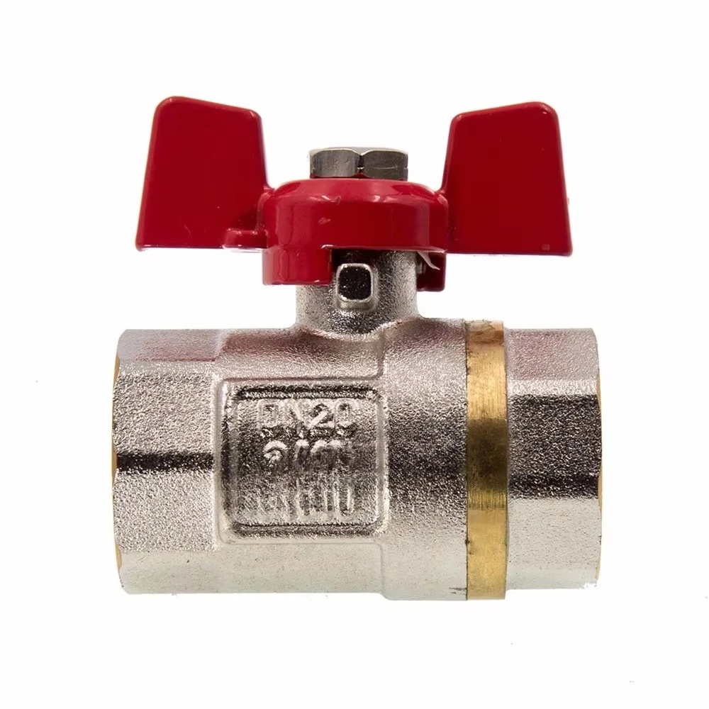 High quality nickel plated forged brass ball valve