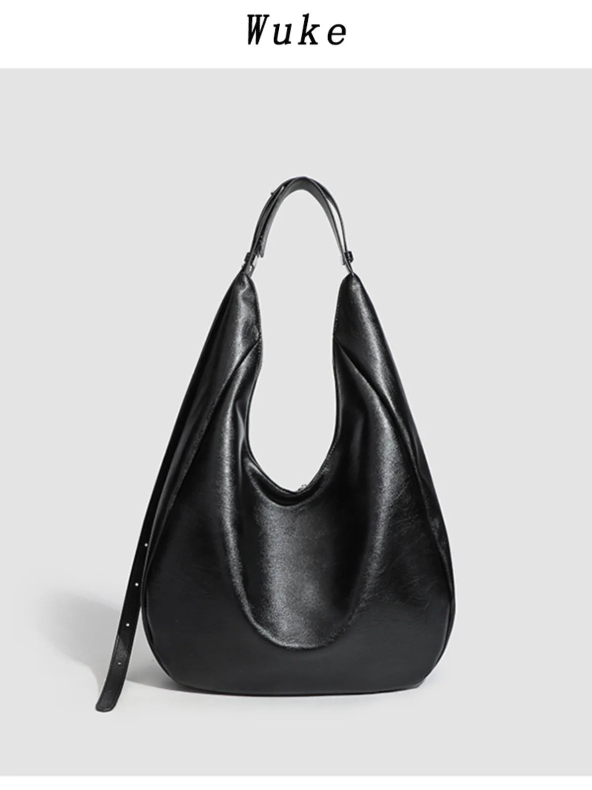 

Large Capaci Women's Tote Bag Underarm Crossbody Commuter oulder Bag Soft Handle Foldable PU Leather Commuter Tote