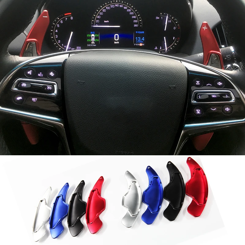 

Car Aluminum Steering Wheel Shift Paddle Shifter Extension For Cadillac ATS (2014-2017) Auto Car-styling Interior Accessories