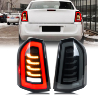 LED Tail Lights for Chrysler 300 300C 300S 2011-2014 Dynamic Signal Start-up Animation Grey Pair Rear Lamps Assembly