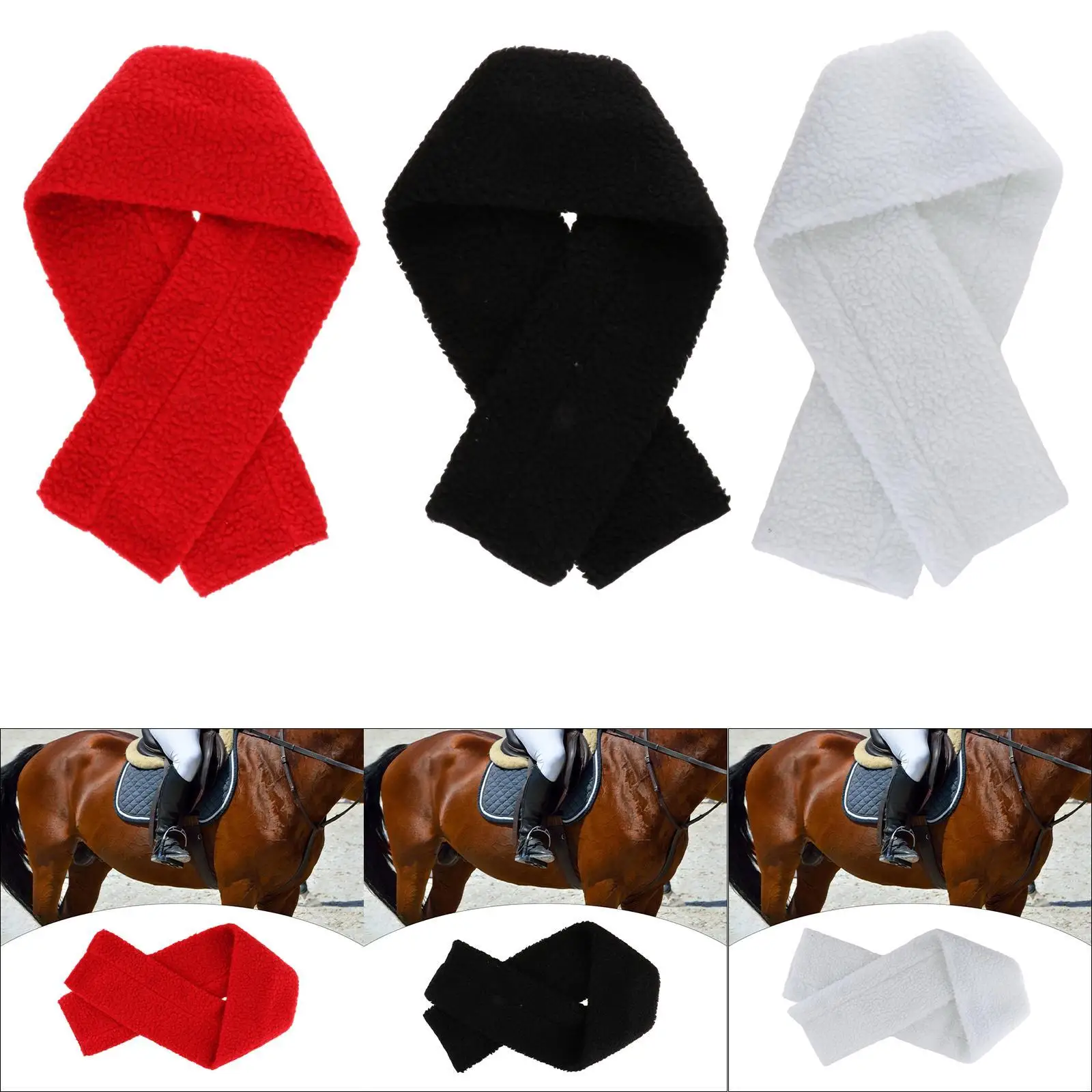 Horse Girth Warm Training 39 inch Breathable Soft Plush Lightweight Accessory Protection Replacement Comfortable Equestrian Gear