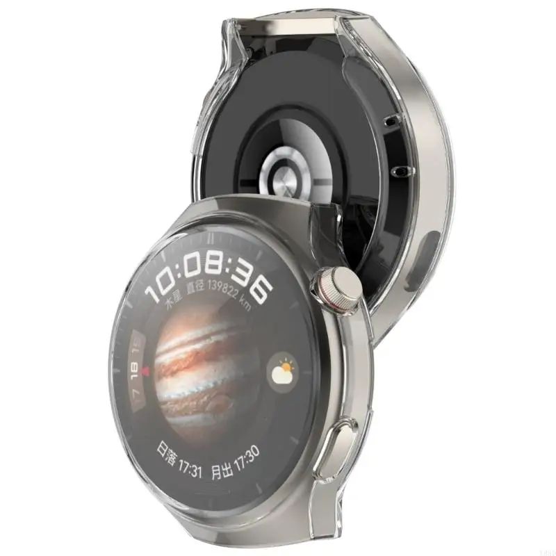 Y8AD SmartWatch Cover Case untuk Watch 4 Scratchproof Cakupan Penutup Penuh Housing Shockproof Protector Bumper Shell