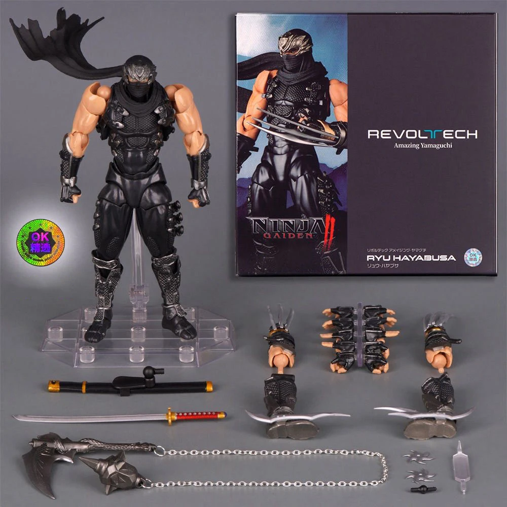 

Yamaguchi Ninja Gaiden Kaiyodo Revoltech Anime Aciton Figure Hayabusa Models Kit Toys Collectible Gifts Custom Boys Gift