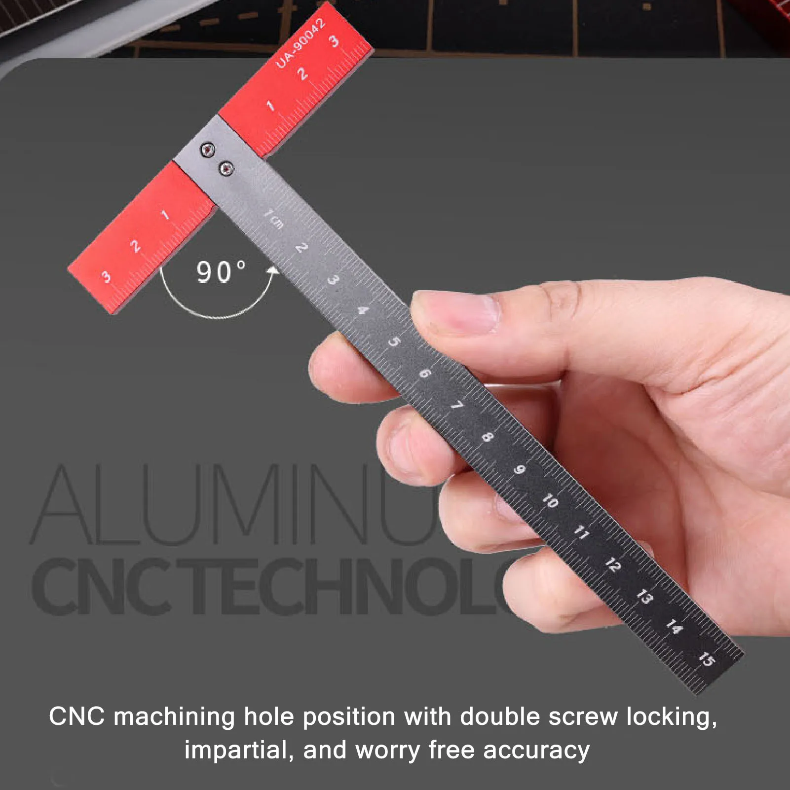 Ruler T  Ruler Aluminum Alloy Accurate Scale Multifunctional Portable Woodworking Ruler Woodworking Ruler T  Ruler